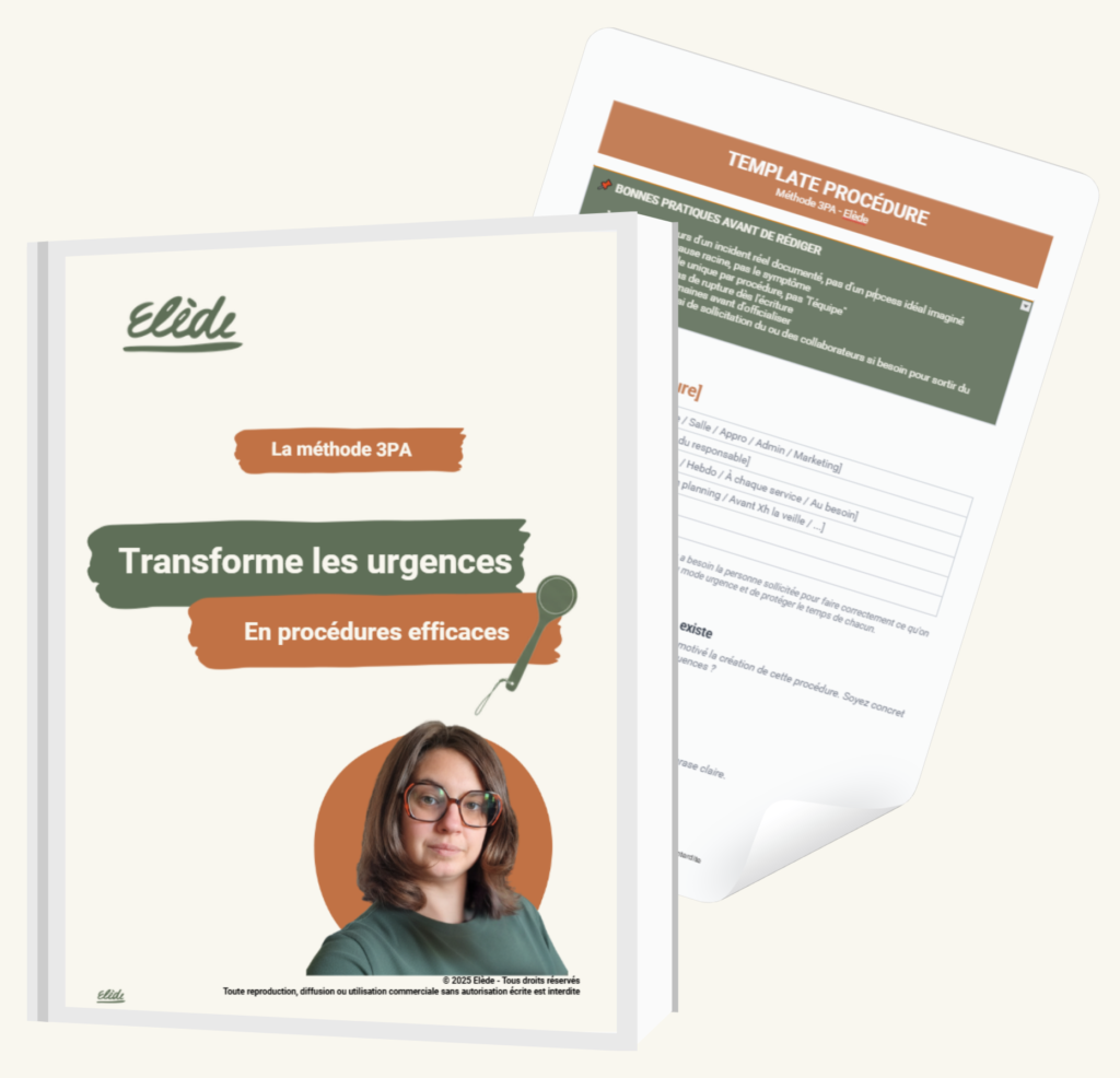 Visuel pour le guide sur les procédure en restauration
